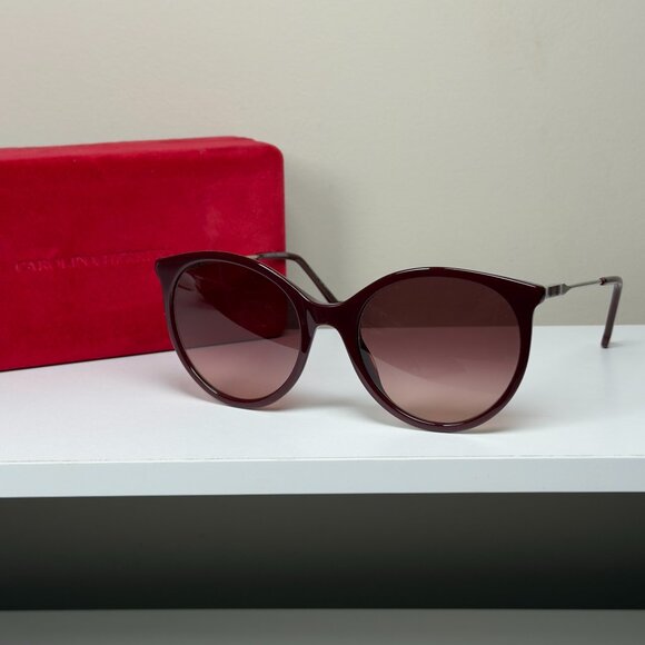 Carolina Herrera CH 0069/S Women’s Burgundy Sunglasses NWOT - Picture 1 of 7
